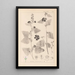 Herbier de la flore française Pl0051 - Louis Antoine Cusin — quadro incorniciato alla parete