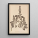 Herbier de la flore française Pl0895 - Louis Antoine Cusin — quadro incorniciato alla parete
