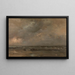 The North Sea at Blankenberge - Louis Artan — framed artwork on a wall