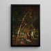 Unterholz Fontainebleau - Louis Boulanger — gerahmtes Bild an der Wand