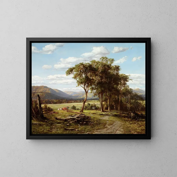 À Lilydale - Louis Buvelot — gerahmtes Bild an der Wand