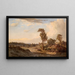 Summer Afternoon in Templestowe - Louis Buvelot — framed artwork on a wall