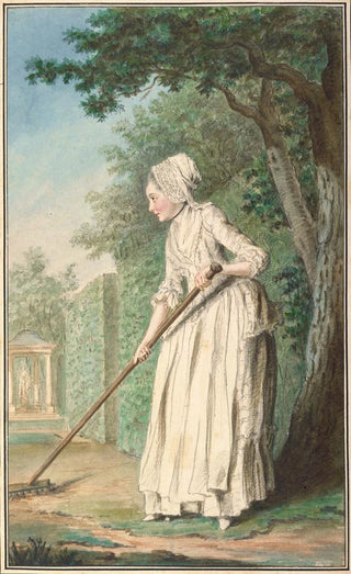 Louis Carrogis Carmontelle - The Duchess of Chaulnes as a Gardener in an Alle.webp