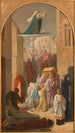 Il miracolo dei Fuochi Processione della reliquia di Santa Geneviève - Louis Charles Timbal — vista dell’opera
