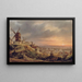 Parigi visto dalla Butte Montmartre - Louis Daguerre — quadro incorniciato alla parete