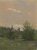 Landschaft mit Bäumen und Häusern - Louis Debras — Ansicht des Kunstwerks