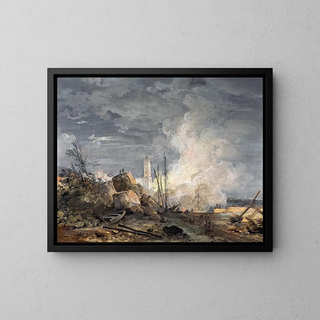 Louis Gabriel Moreau - Fire in the Port.webp