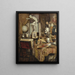 Innenatelier-Gemälde - Louis Gontier — gerahmtes Bild an der Wand