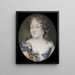 Ulrika Eleonora der ehemaligen Königin von Schweden - Louis Goullon — gerahmtes Bild an der Wand