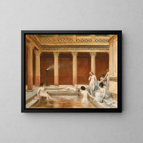 Bains romains - Louis Hierle — quadro incorniciato alla parete