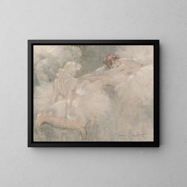 Attitudes - Louis Icart — gerahmtes Bild an der Wand