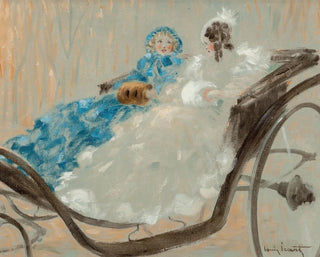 En Kutsche - Louis Icart — Ansicht des Kunstwerks
