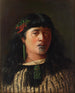 Portrait einer jungen maorischen Frau mit Moko - Louis John Steele — Ansicht des Kunstwerks
