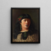 Portrait einer jungen maorischen Frau mit Moko - Louis John Steele — gerahmtes Bild an der Wand