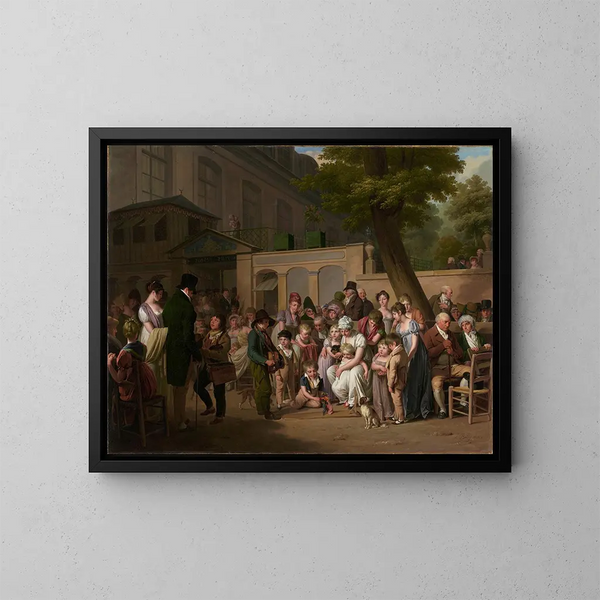 Eingang des türkischen Gartens - Louis Léopold Boilly — gerahmtes Bild an der Wand