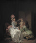 Garnierend die Statue des Cupido - Louis Léopold Boilly — Ansicht des Kunstwerks