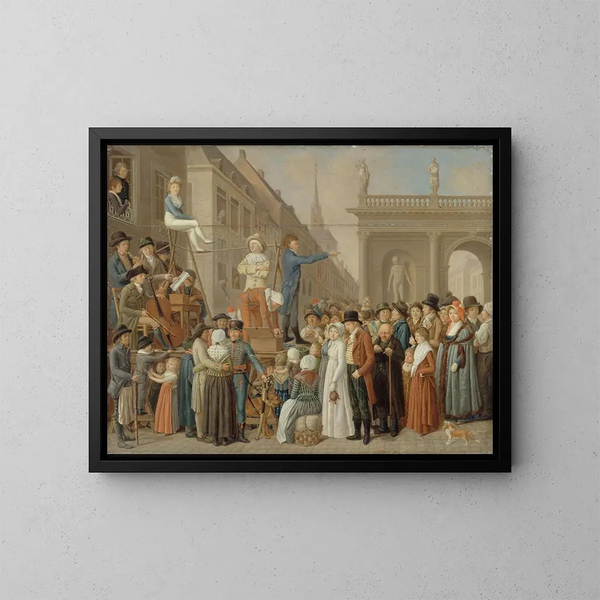 Les Strades - Louis Léopold Boilly — quadro incorniciato alla parete