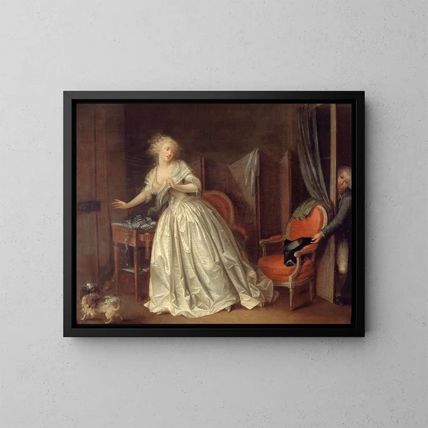 Der hastige Abschied - Louis Léopold Boilly — gerahmtes Bild an der Wand