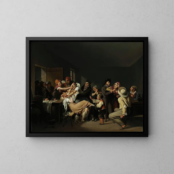 Les Femmes en lutte - Louis Léopold Boilly — gerahmtes Bild an der Wand