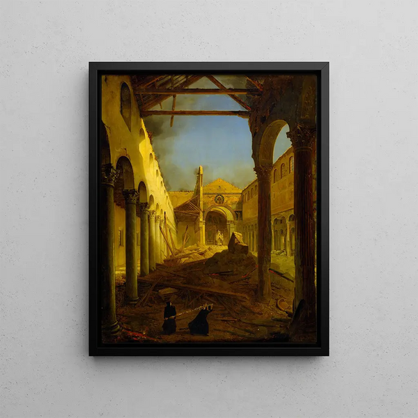 Louis Lopold Robert - The Church Of San Paolo Fuori Le Mura The Day After The Fire Of 1823.webp