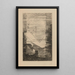 Le Pont Mirabeau - Louis Marcoussis — gerahmtes Bild an der Wand