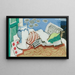 Natura morta con giornale - Louis Marcoussis — quadro incorniciato alla parete