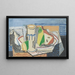 Naturmorte mit Glas und Birne - Louis Marcoussis — gerahmtes Bild an der Wand