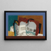Glas und Violine - Louis Marcoussis — gerahmtes Bild an der Wand