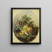 Stillleben mit Früchten und Blumen - Louis Martinet — gerahmtes Bild an der Wand