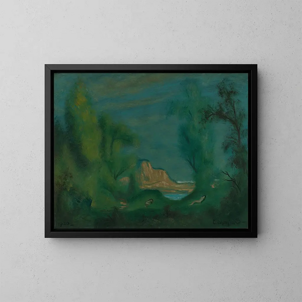 Nymphe endormie - Louis Michel Eilshemius — quadro incorniciato alla parete