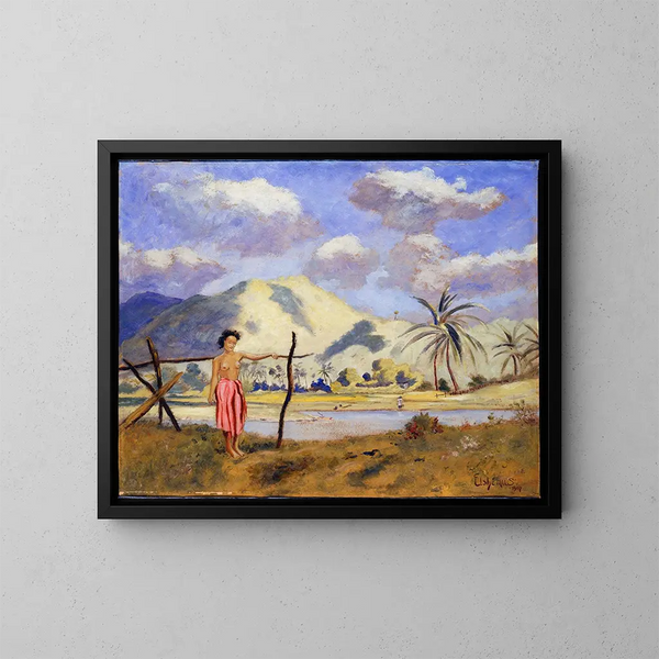 Samoa - Louis Michel Eilshemius — quadro incorniciato alla parete