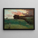 Landschaftsgewittern - Louis Michel Eilshemius — gerahmtes Bild an der Wand