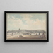 Das Schloss Versailles aus den Gärten gesehen - Louis Nicolas de Lespinasse — gerahmtes Bild an der Wand