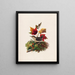 Vogel mit Herbstblättern - Louis Prang — gerahmtes Bild an der Wand