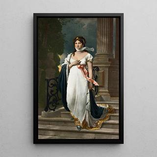 Louis Prang - Woman Descending a Stairway.webp