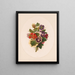 Bouquet de fleurs - Louis Prang Co — framed artwork on a wall