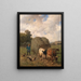 Heuwagen - Louis Robbe — gerahmtes Bild an der Wand
