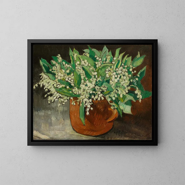 Blumenstrauß mit Maiglöckchen - Louis Valtat — gerahmtes Bild an der Wand