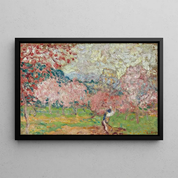 Kirschblüten in Cagnes - Louis Valtat — gerahmtes Bild an der Wand