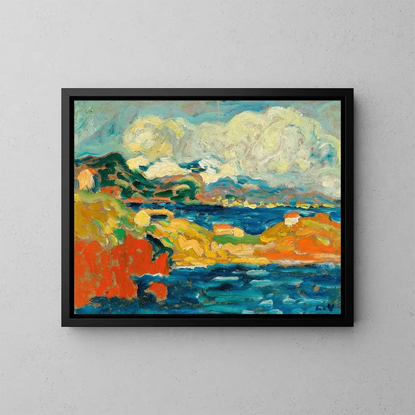 Die Bucht von Anthor - Louis Valtat — gerahmtes Bild an der Wand