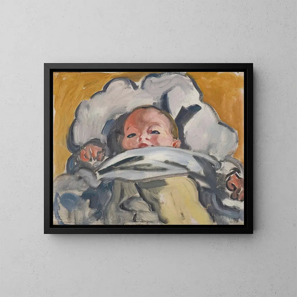 Das Baby - Louis Valtat — gerahmtes Bild an der Wand