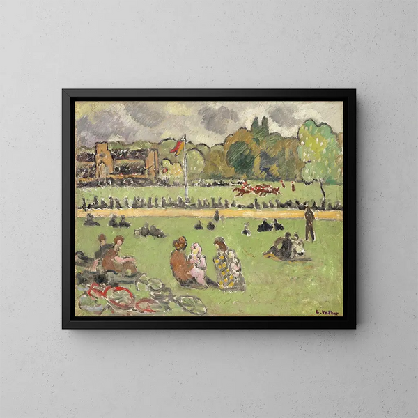 Les Courses - Louis Valtat — gerahmtes Bild an der Wand