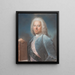 Ein mutmaßliches Porträt des Marquis Henri Camille De Beringhen - Louis Vigée — gerahmtes Bild an der Wand