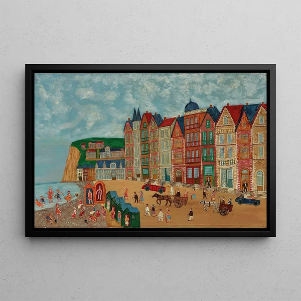 Louis Vivin - Bord de mer baigneurs et plage.webp