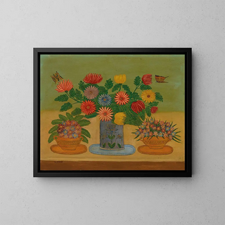 Louis Vivin - Bouquet de fleurs avec papillons.webp