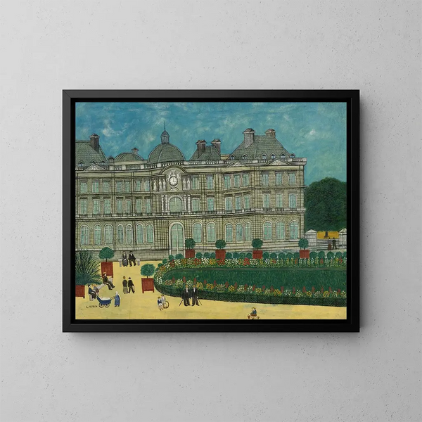 Le Luxembourg - Louis Vivin — gerahmtes Bild an der Wand