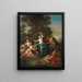 Pan und Syrinx - Louis de Boullogne der Jüngere — gerahmtes Bild an der Wand