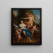 Zéphyr krönend die Flora - Louis de Boullogne der Jüngere — gerahmtes Bild an der Wand