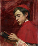 Jungen des Chores beim Lesen - Louise Amans — Ansicht des Kunstwerks