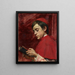 Jungen des Chores beim Lesen - Louise Amans — gerahmtes Bild an der Wand